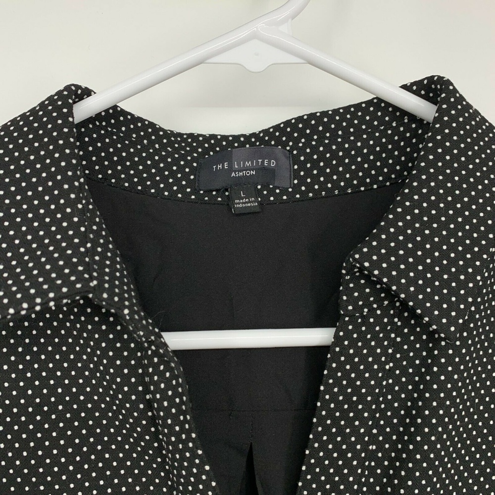 The Limited Ashton Dress Womens Large Black White Polka Dot Sleeveless Shift - Picture 3 of 9